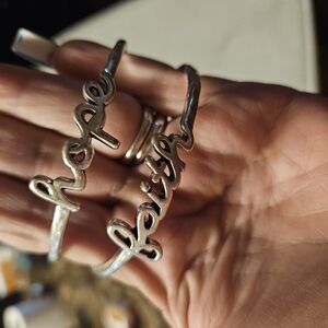 Modern Silver Textured Bracelets with Unique Designs